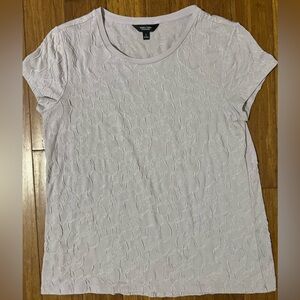Simply Vera Vera Wang Embossed Lilac Short Sleeve Tee